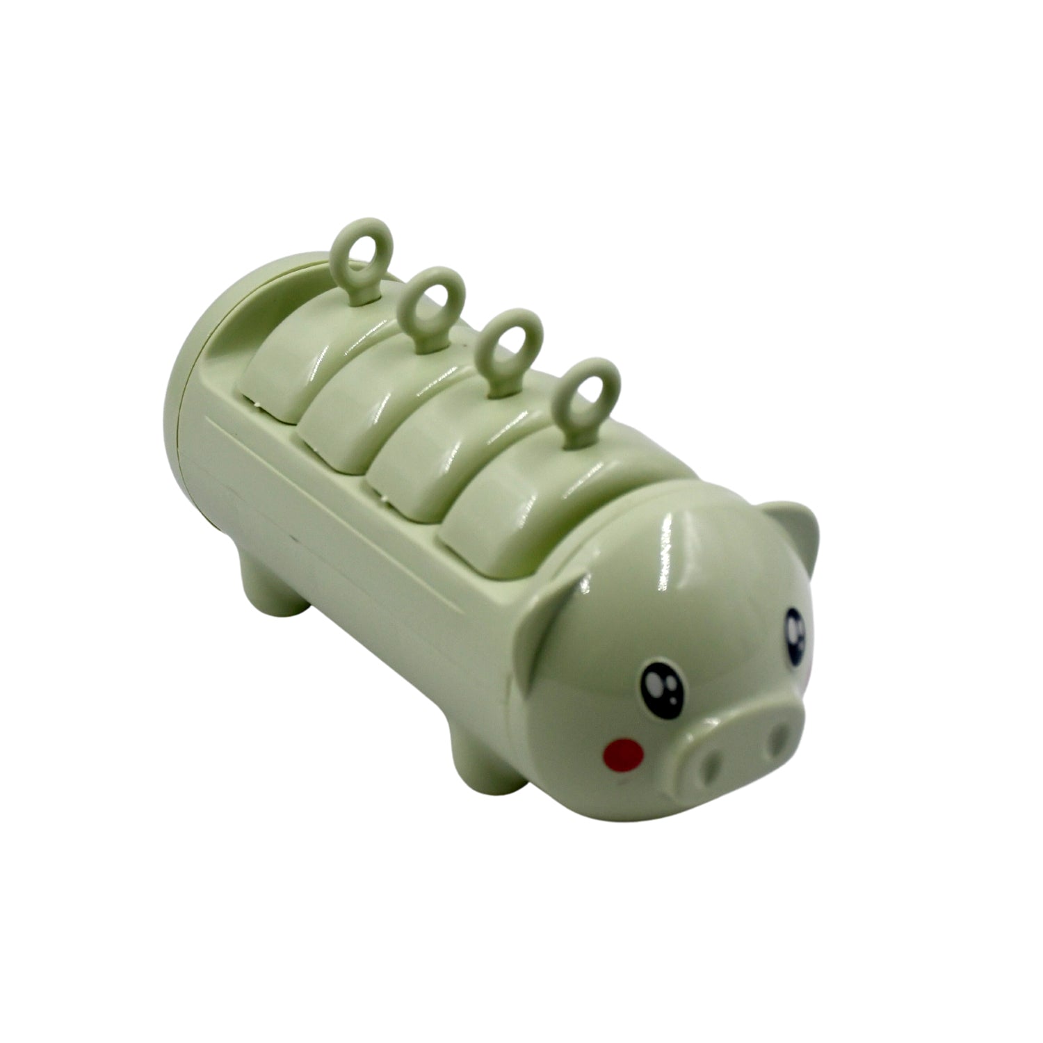 Ice candy maker with pig-shaped molds and four cups for diverse flavors. Ice candy maker with pig-shaped molds and four cups for diverse flavors.
